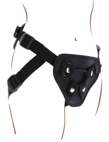 Harnais pour Gode ceinture Strap-On Deluxe Get Real Noir