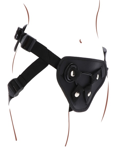 Harnais pour Gode ceinture Strap-On Deluxe Get Real Noir