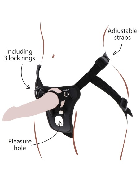 Harnais pour Gode-ceinture Strap-On Pleasure Harnais pour Gode-ceinture Strap-On Pleasure