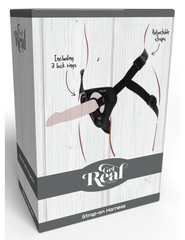 Harnais pour Gode ceinture Strap-On Get Real Noir