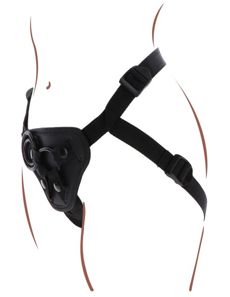 Harnais pour Gode ceinture Strap-On Get Real Noir Harnais pour Gode ceinture Strap-On Get Real Noir