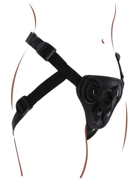 Harnais pour Gode ceinture Strap-On Get Real Noir Harnais pour Gode ceinture Strap-On Get Real Noir