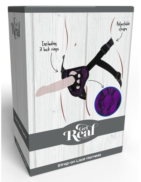 Harnais pour Gode ceinture Strap-On Get Real Violet