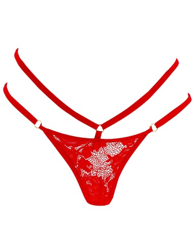 Stimulateur de clitoris avec culotte dentelle Divine Panty Rouge