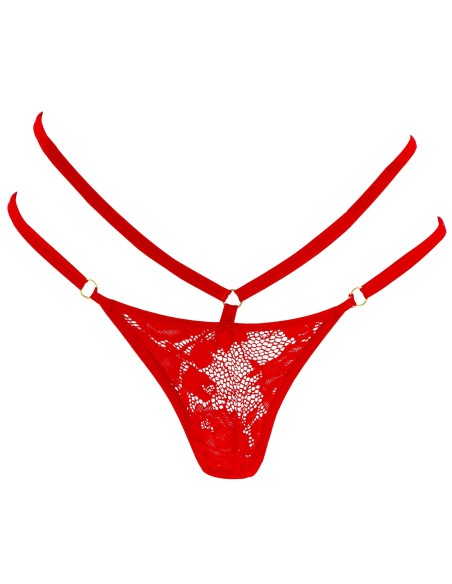 Stimulateur de clitoris avec culotte dentelle Divine Panty Rouge Stimulateur de clitoris avec culotte dentelle Divine Panty Rouge
