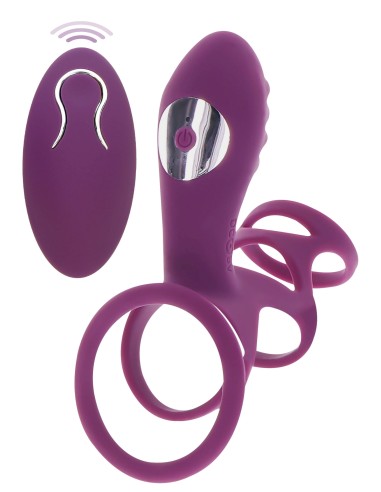 Étui pénien vibrant Halo Halo C-Ring Happiness 7cm Violet