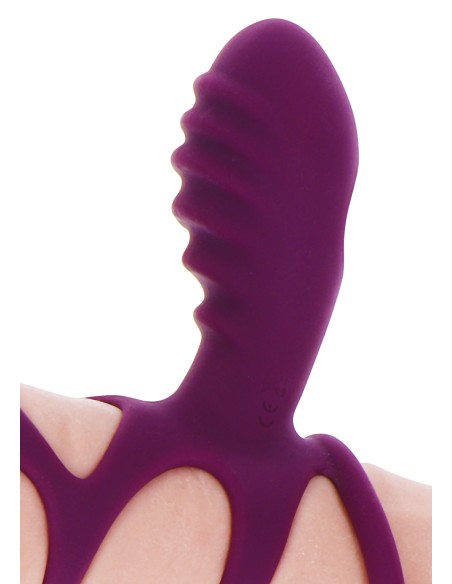 Étui pénien vibrant Halo Halo C-Ring Happiness 7cm Violet