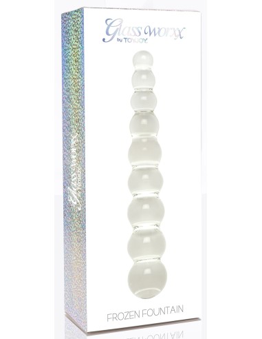 Gode en verre Frozen Fountain 22 x 3.7cm