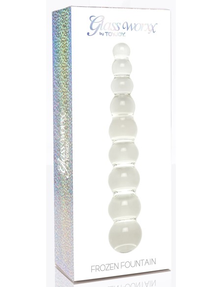 Gode en verre Frozen Fountain 22 x 3.7cm