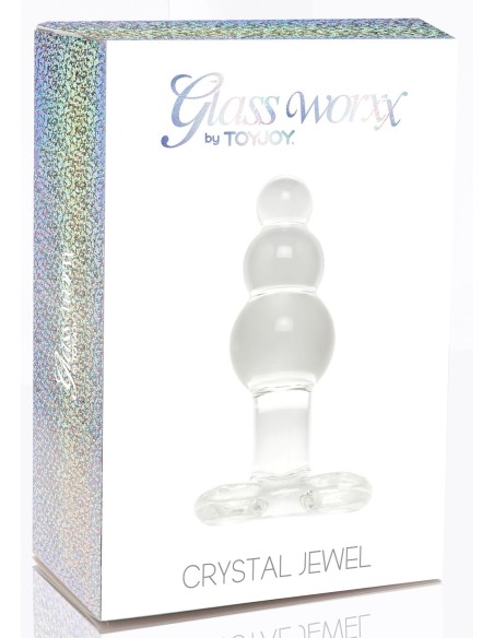 Plug en verre Crystal Jewel 9.5 x 3.5cm Plug en verre Crystal Jewel 9.5 x 3.5cm