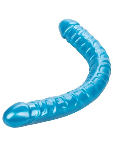 Double Gode Size Queen 43 x 4.2cm Bleu