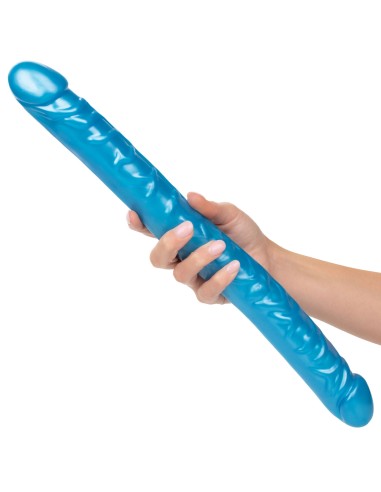 Double Gode Size Queen 43 x 4.2cm Bleu