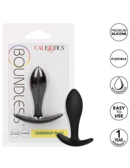 Plug Silicone Débutant Begin Teardrop Boundless 6 x 2cm - Plugs Débutant & Kits - 8