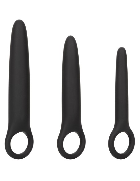 Kit de 3 Plugs Silicone Dilatro Trio Boundless Noirs Kit de 3 Plugs Silicone Dilatro Trio Boundless Noirs