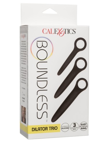 Kit de 3 Plugs Silicone Dilatro Trio Boundless Noirs