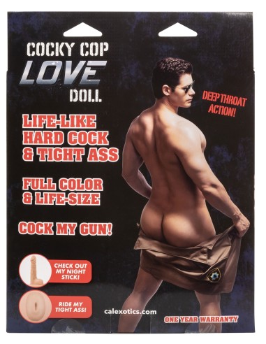 Poupée Gonflable Homme Cocky Cop Sexe 13cm
