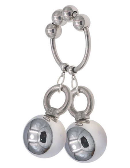Anneau en métal avec 2 boules Weight Hanger 160g