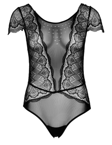 Body Heart Lace Noir - Bodys et Harnais - 7
