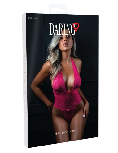 Body Heart Lace Rose - Bodys et Harnais - 7
