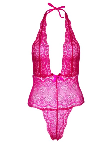 Body Heart Lace Rose - Bodys et Harnais - 8