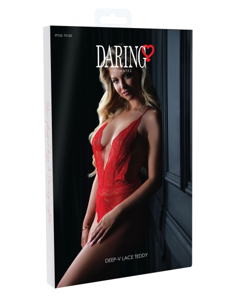 Body Deep-V Lace Rouge