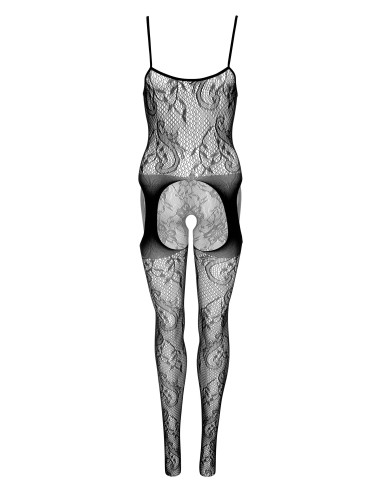 Combinaison Floral Suspender Noire