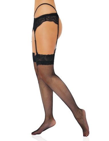 Bas Net Lace Noirs