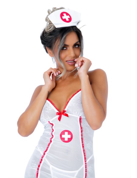 Tenue Infirmière sexy Hot Nurse 4 pièces - Déguisements Sexy - 4