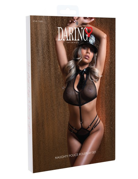 Ensemble Police Woman Sexy Noir