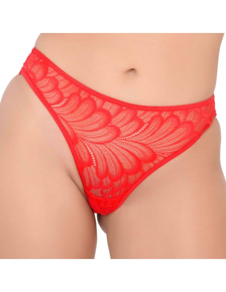 String Hiphugger Rouge