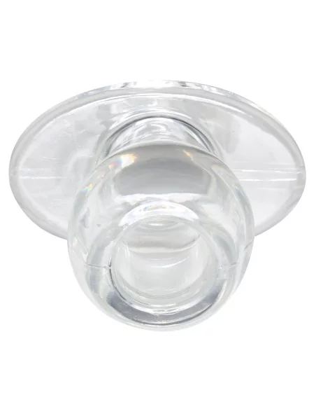 Ass Tunnel Plug Silicone Transparent Extra-Large 9 x 7 cm