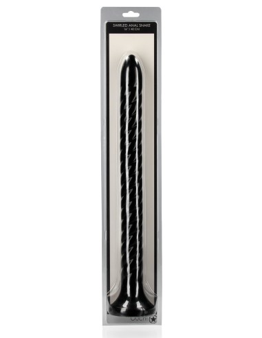Gode long Swirled Anal Snake S 40 x 3.7cm
