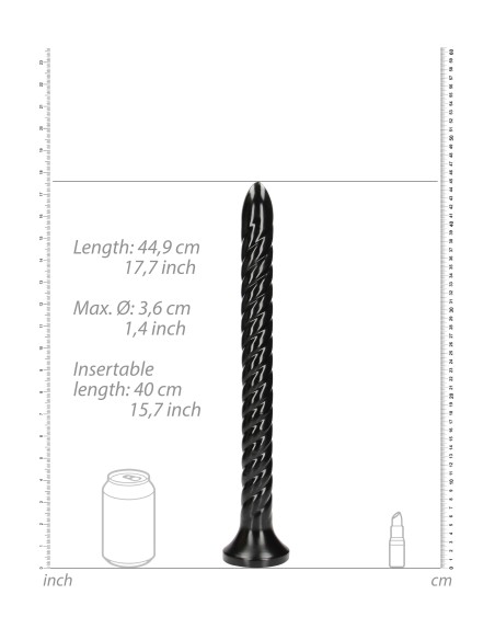 Gode long Swirled Anal Snake S 40 x 3.7cm Gode long Swirled Anal Snake S 40 x 3.7cm