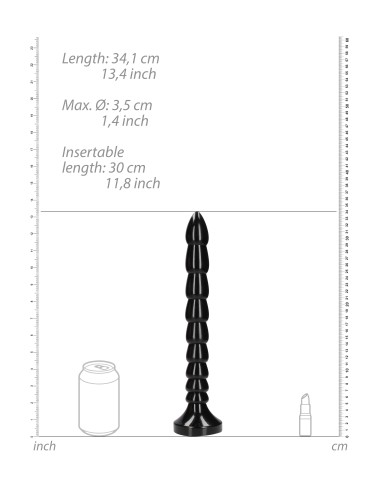 Gode long Stacked Anal Snake S 30 x 3.5cm