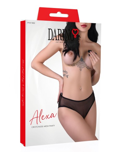 Culotte sexy fine Alexa Noire