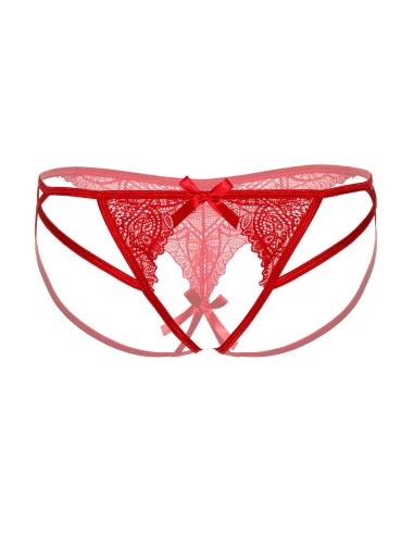 Culotte ouverte Strappy Naomi rouge - Strings et Culottes - 4