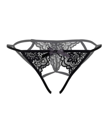 Bikini ouvert Inez Noir - Strings et Culottes - 4