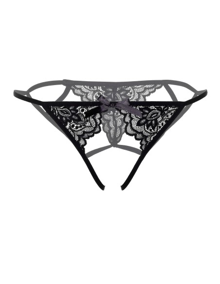 Bikini ouvert Inez Noir - Strings et Culottes - 4