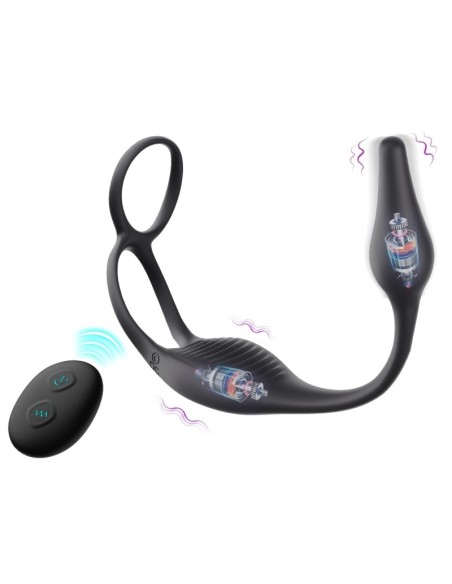 Ballstretcher et Plug vibrant Wedia Vibes 7 x 2.6cm