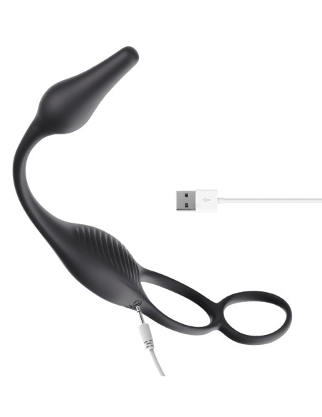 Ballstretcher et Plug vibrant Wedia Vibes 7 x 2.6cm