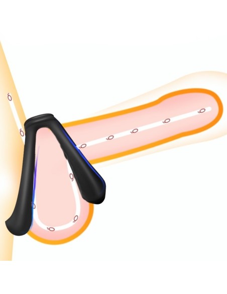 Double Cockring Soft Duo 40mm Noir