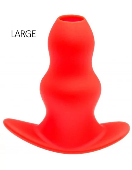 Plug Tunnel Stretch Rouge Large 15 x 7cm Plug Tunnel Stretch Rouge Large 15 x 7cm
