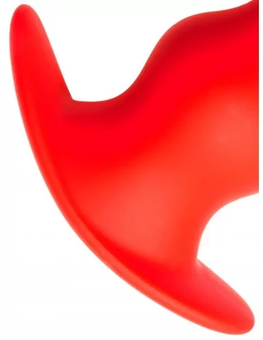 Plug Tunnel Stretch Rouge Large 15 x 7cm