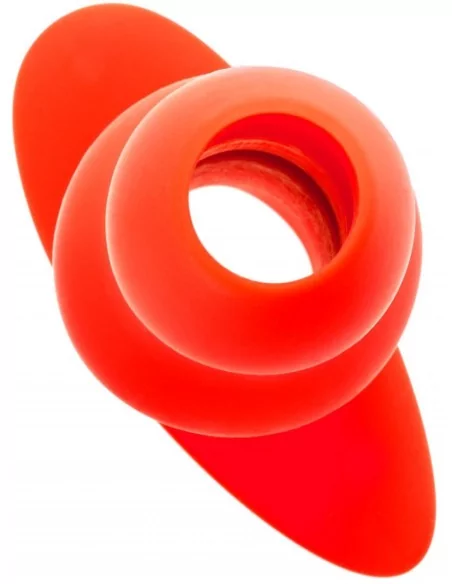 Plug Tunnel Stretch Rouge Extra large 16 x 7.5cm