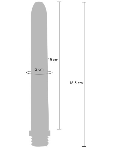 Embout de lavement avec Flexible The Cleaner 15 x 2cm