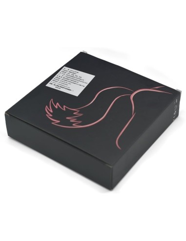 Plug vibrant avec Queue blanche Tail Curve 9 x 3.7cm | Queue 30cm