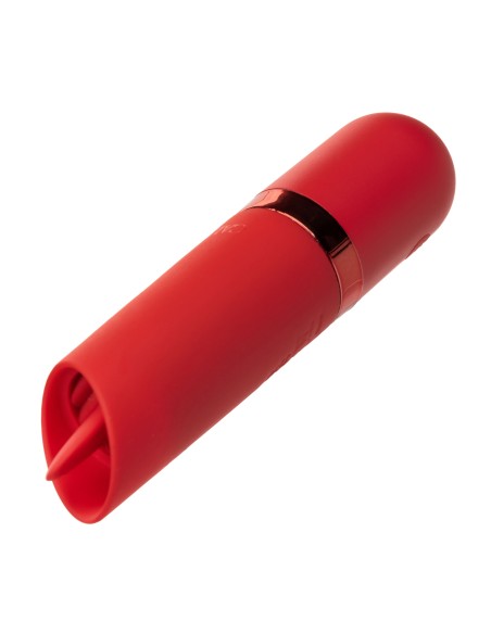 Stimulateur de clitoris avec langue Kyst Flicker Rouge Stimulateur de clitoris avec langue Kyst Flicker Rouge