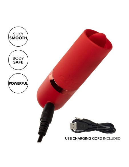 Stimulateur de clitoris avec langue Kyst Flicker Rouge Stimulateur de clitoris avec langue Kyst Flicker Rouge