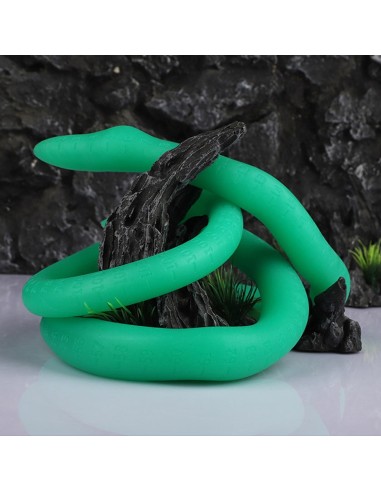 Gode long Ultra Snake 120 x 2.7cm Vert