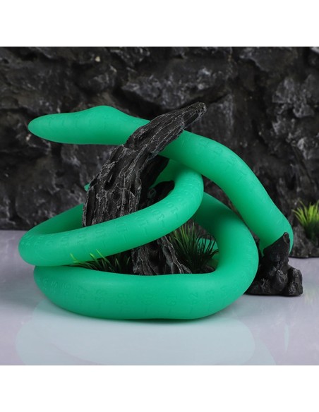 Gode long Ultra Snake 120 x 2.7cm Vert